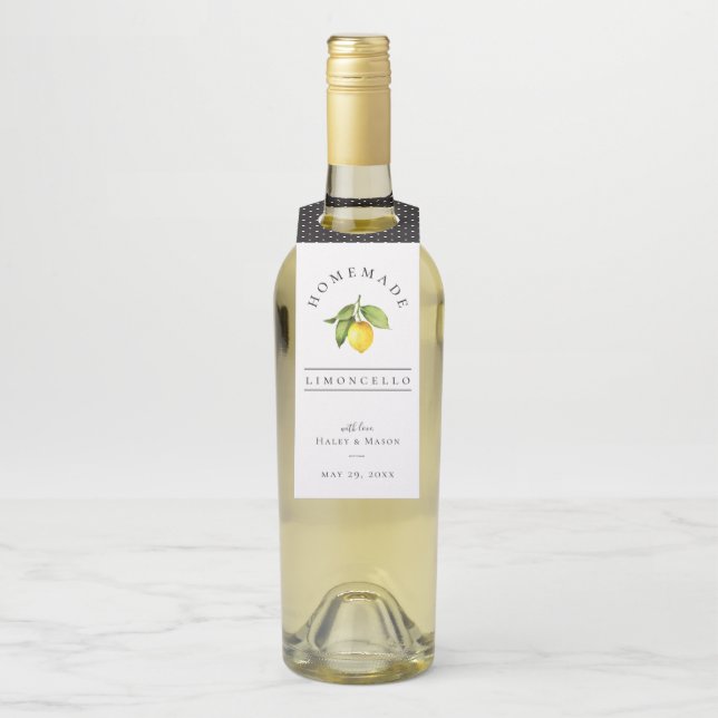 Étiquettes Pour Bouteilles Limoncello (Sur bouteille)