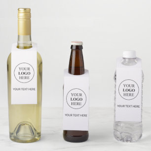 Étiquettes Pour Bouteilles Logo promotionnel personnalisé – Aucune commande m