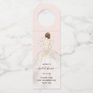 Étiquettes Pour Bouteilles Magnolia Illustrée Mariée Enterrement de Vie de Je
