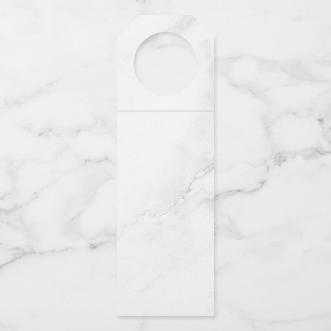 Étiquettes Pour Bouteilles Marbre Blanc (Devant)