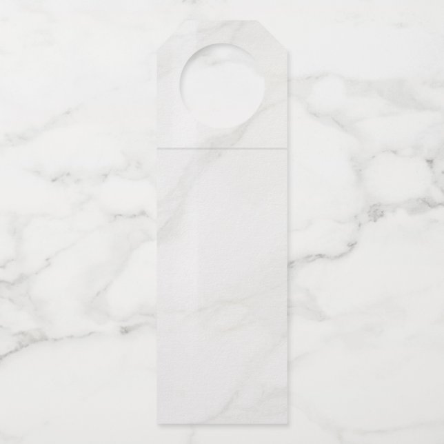 Étiquettes Pour Bouteilles Marbre Blanc (Devant)