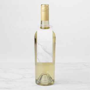 Étiquettes Pour Bouteilles Marbre Blanc