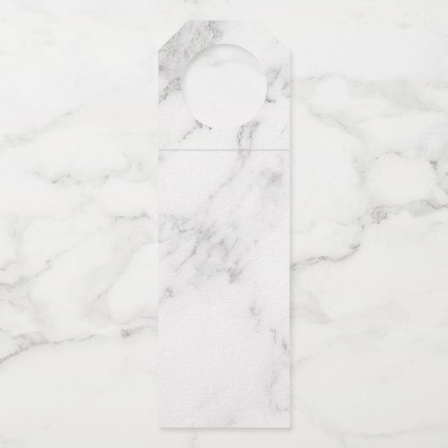 Étiquettes Pour Bouteilles Marbre Blanc (Devant)