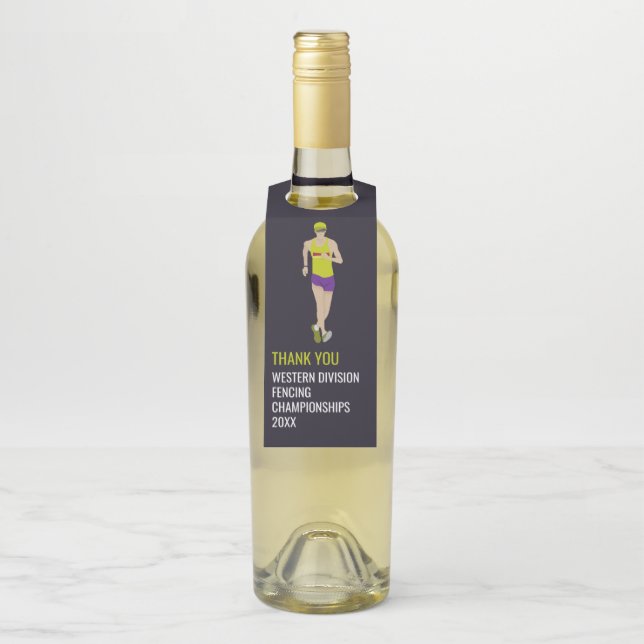 Étiquettes Pour Bouteilles Marche athlétique (Sur bouteille)