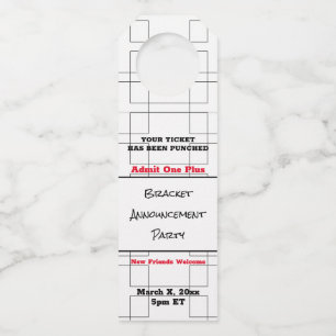 Étiquettes Pour Bouteilles Marche Faire-part de basket-ball