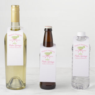 Étiquettes Pour Bouteilles Marges et Mariage Margaritas Bachelorette Party