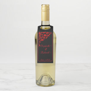 Étiquettes Pour Bouteilles Mariage gothique foncé