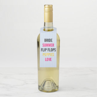 Étiquettes Pour Bouteilles Mariée de l'été Lovin & Company Shower Fête de mar