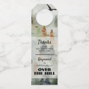 Étiquettes Pour Bouteilles Misty Forest Anniversaire Favorisez Bottle Hanger