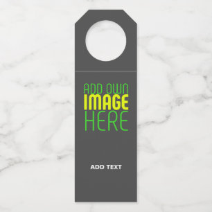 ÉTIQUETTES POUR BOUTEILLES MODELE DE TEXTE D'IMAGE GRIS SIMPLE ÉDITABLE MODER