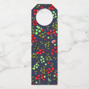 Étiquettes Pour Bouteilles Motif Baies