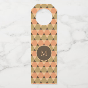 Étiquettes Pour Bouteilles Motif Triangles