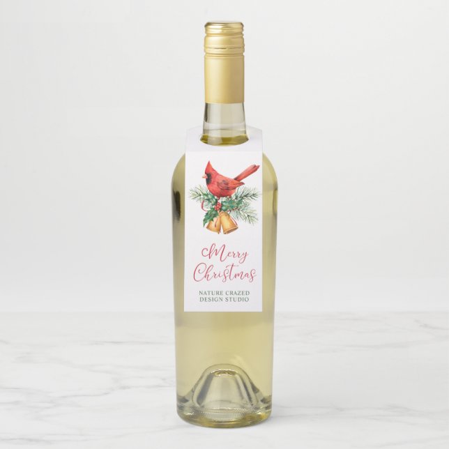 Étiquettes Pour Bouteilles Noël de la société Cardinal (Sur bouteille)