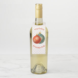 Étiquettes Pour Bouteilles Ornement de Noël