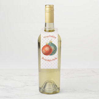 Étiquettes Pour Bouteilles Ornement de Noël