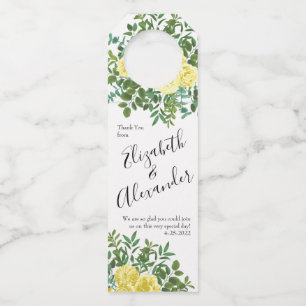 Étiquettes Pour Bouteilles Pastel clair Peony et Rose Floral Mariage