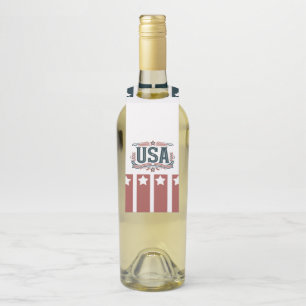 Étiquettes Pour Bouteilles Patriotique, États-Unis vintages