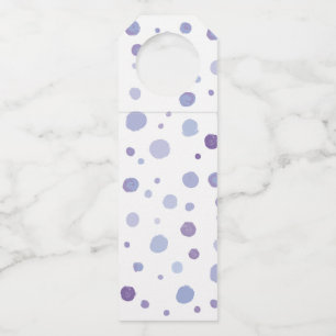 Étiquettes Pour Bouteilles pois peints à la main
