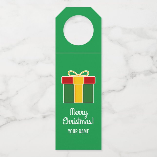 Étiquettes Pour Bouteilles Portes-bouteilles de vin personnalisées pour la fê (Devant)