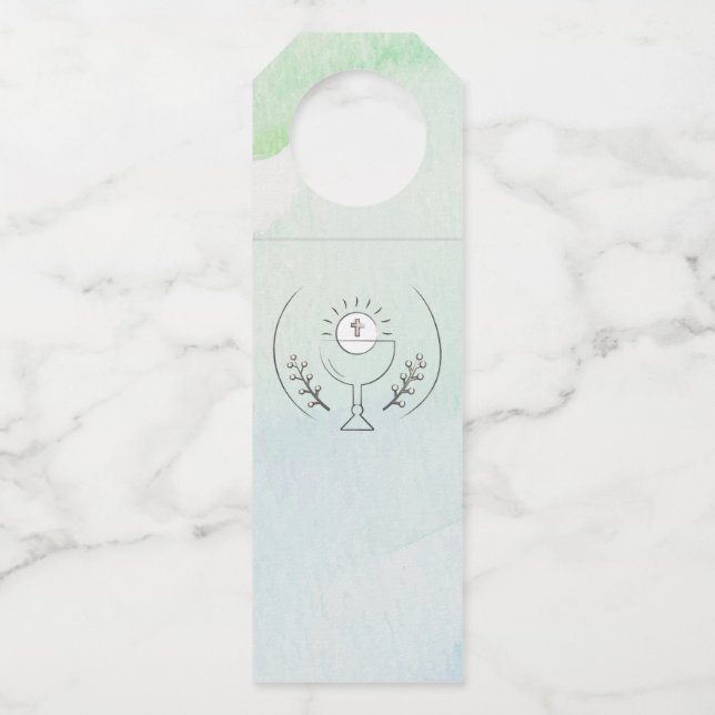 Étiquettes Pour Bouteilles Première communion (Devant)