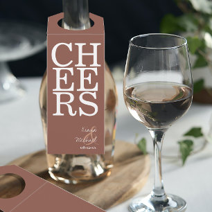 Étiquettes Pour Bouteilles Reflections Mariage Cheers Clay ID774