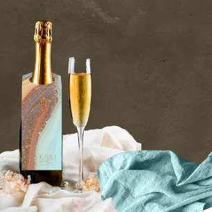 Étiquettes Pour Bouteilles Résumé Strates de paillettes de mariage SB ID903