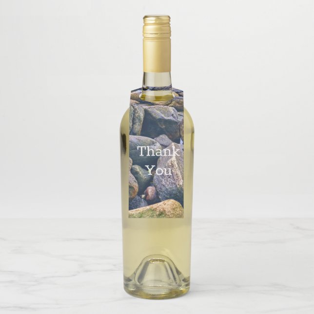 Étiquettes Pour Bouteilles Rochers colorés (Sur bouteille)
