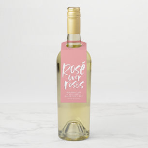 Étiquettes Pour Bouteilles Rosé sur rose audacieux moderne drôle vin de Galen