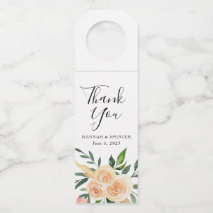 Étiquettes Pour Bouteilles Roses Pêche   Mariage Personnalisé