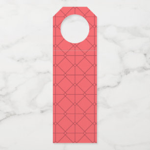 Étiquettes Pour Bouteilles Rouge pastel, cool, tendance, illustration décorat