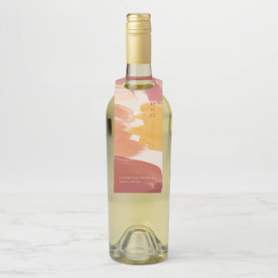 Étiquettes Pour Bouteilles Terracotta Sunrise   Monogram Mariage