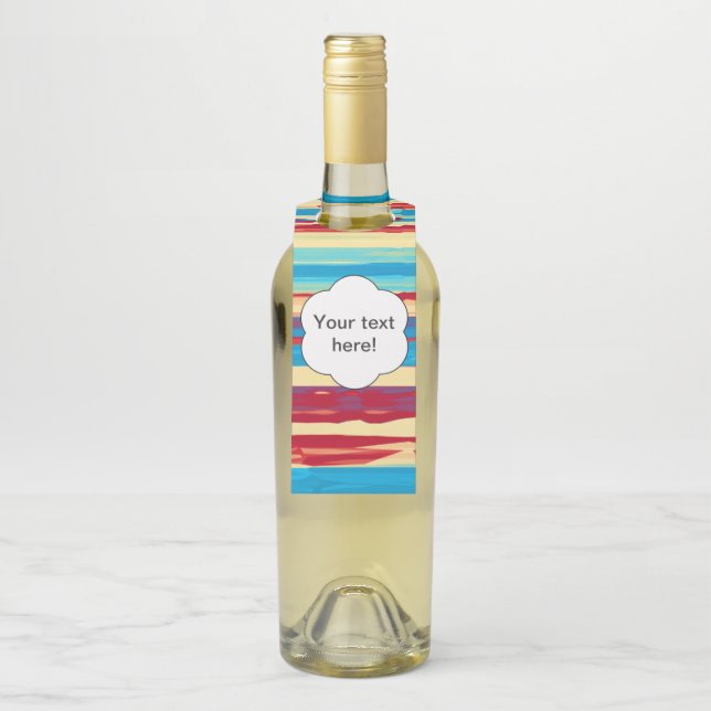 Étiquettes Pour Bouteilles Texture des aquarelles (Sur bouteille)