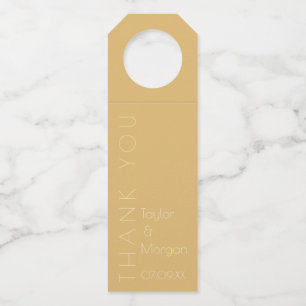 Étiquettes Pour Bouteilles Tonal champagne moderne