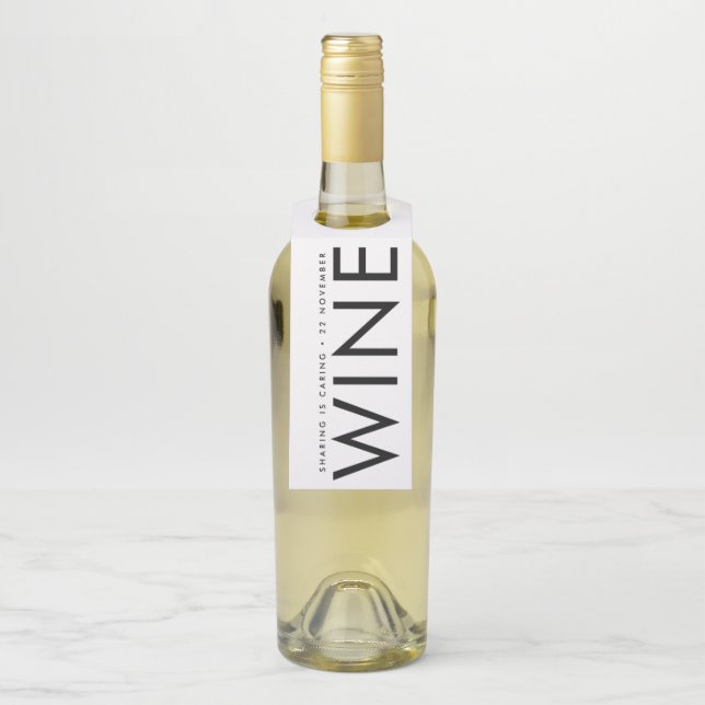 Étiquettes Pour Bouteilles Ultra Moderne Gras Gros NOMS Simple (Sur bouteille)