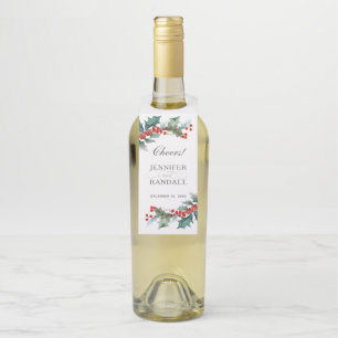 Étiquettes Pour Bouteilles Vacances Verdure Aquarelle Botanique