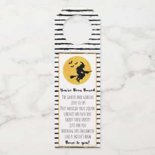 Étiquettes Pour Bouteilles Vous avez été Boozed Witch Bottle Tags