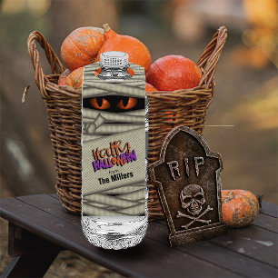 Étiquettes Pour Bouteilles Yeux de maman Halloween Orange ID685