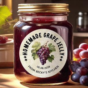 Étiquettes pour confiture de raisin vintage pour l