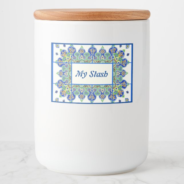 Étiquettes pour conteneurs de stockage alimentaire (Devant)