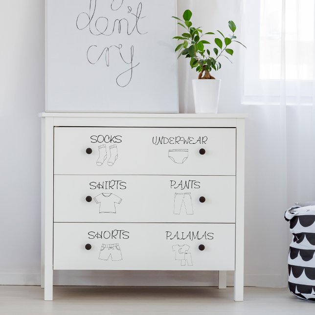 Étiquettes pour enfants Dresser Set pour l'organis (Créateur téléchargé)