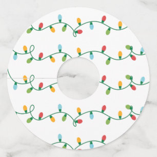 Étiquettes pour verres à vin Lumières folles