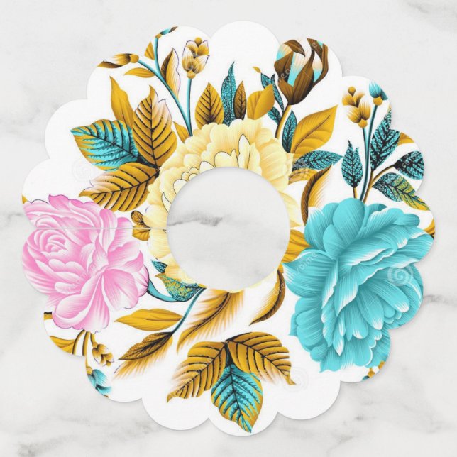 Étiquettes pour verres de vin (Devant)