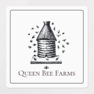 Étiquettes Produit d'apiculture ou d'entreprise de ferme vint