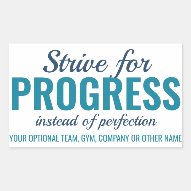 ÉTIQUETTES PROGRESS vs PERFECTION (ou VOTRE texte) (Devant)