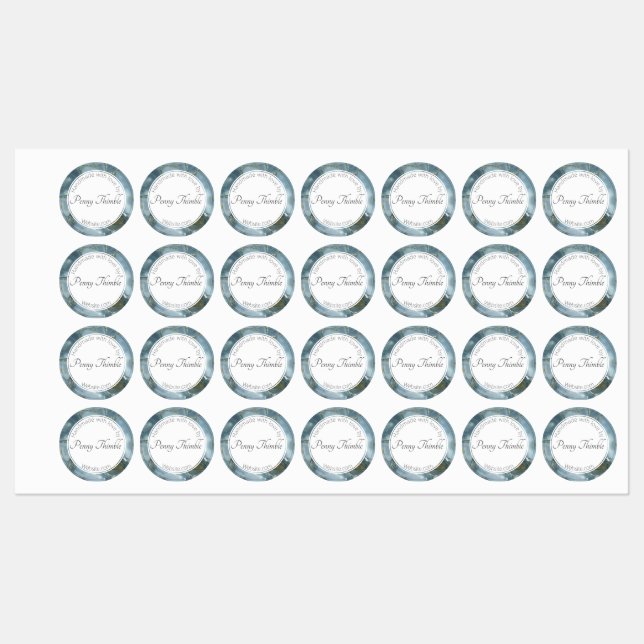 Étiquettes Quartz gris (Feuille)