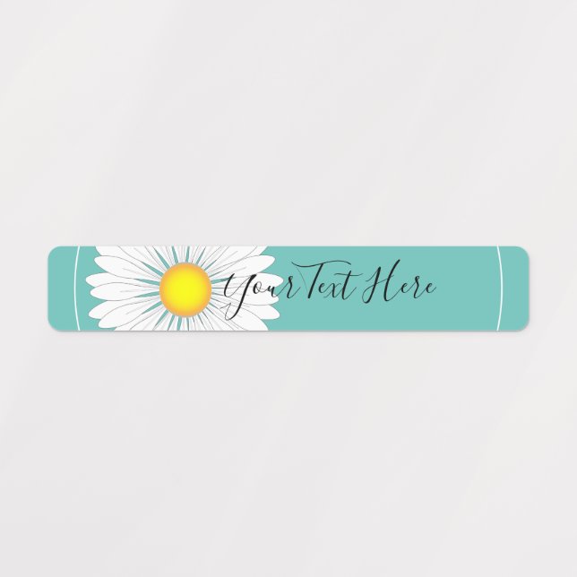 Étiquettes Rectangle turquoise Plutôt Petite Faisée (Design 1)