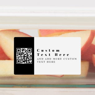 Étiquettes Remplacez par votre propre code QR Moderne étanc
