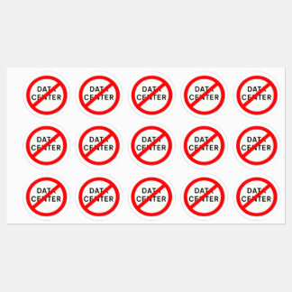 Étiquettes Road sign no data centers 