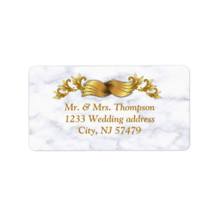 Étiquettes romantiques de mariage tropical