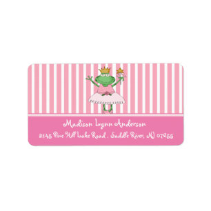 Étiquettes s-adresse de retour de princesse Frog